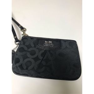 Coach wristlet, black, small